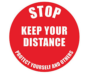 Social Distance Floor Markers